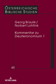 Hardcover Kommentar Zu Deuteronomium 1 [German] Book