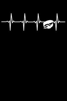 Kletterer Notizbuch: A5 Kariert 108 Seiten - Klettern Herzschlag Heartbeat Notizheft - Geschenk für Kletterer & Boulderer (German Edition)
