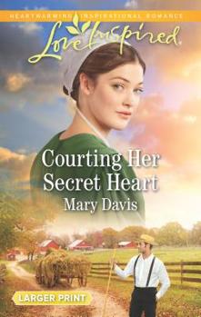 Mass Market Paperback Courting Her Secret Heart [Large Print] Book