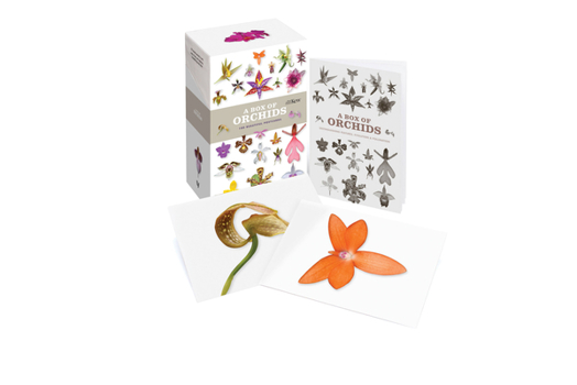 Card Book A Box of Orchids: 100 Beautiful Postcards Book