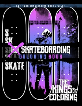 Paperback Skateboarding Coloring Book: Let Your Imagination Skate Wild! Book