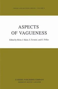 Hardcover Aspects of Vagueness Book