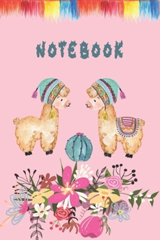 Paperback Cute Boho Llama Notebook for Llama lovers: A cute bohemian Llama lined journal notebook for jotting down ideas Great gift idea for Llama lovers Book