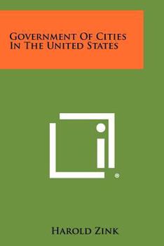 Paperback Government of Cities in the United States Book