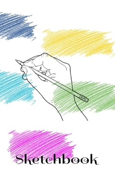 Sketchbook: Color Patches Design - A 6x9 sketchpad with 100 blank pages to draw, sketch, doodle or whatever.