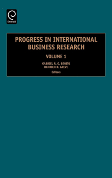 Hardcover Progress in International Business Research: Volume I Book