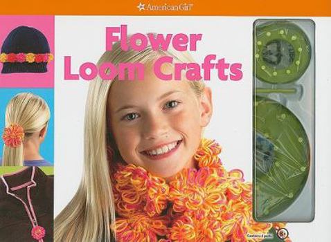 Hardcover Flower Loom Crafts [With 2 Looms & Needle] Book