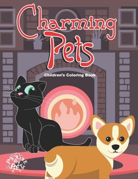Paperback Charming Pets: Children's Coloring Book