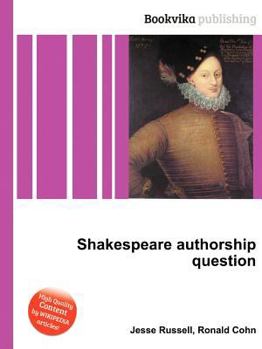 Paperback Shakespeare Authorship Question Book