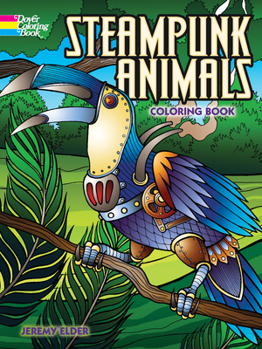 Paperback Steampunk Animals Coloring Book