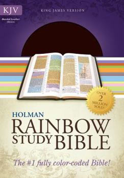 Bonded Leather Rainbow Study Bible-KJV Book
