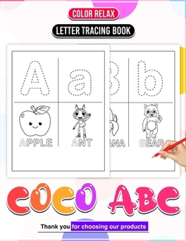 Paperback ABC Letter Tracing Book Explore Cuteness Every Drawing: Colorful Learning Capturing Every Page Book