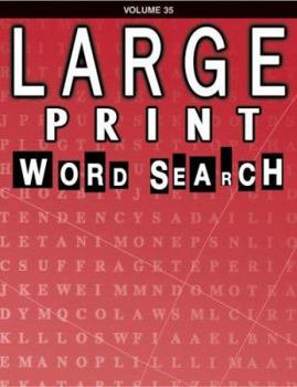 Paperback Large Print Word Search: Volume 35 [Large Print] Book