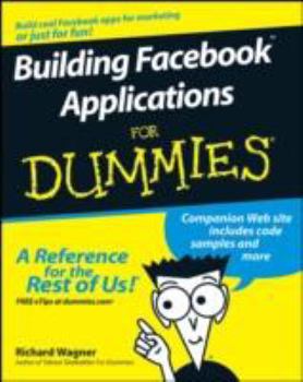 Paperback Building Facebook Applications for Dummies Book
