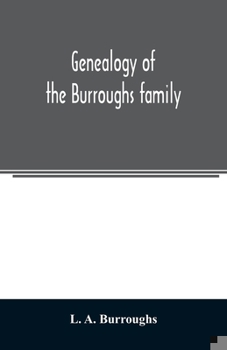 Paperback Genealogy of the Burroughs family Book