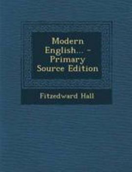 Paperback Modern English... - Primary Source Edition Book