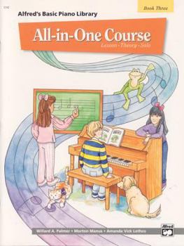 Paperback All-in-One Course for Children: Lesson, Theory, Solo, Book 3 (Alfred's Basic Piano Library) Book