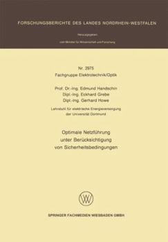 Paperback Optimale Netzführung Unter Berücksichtigung Von Sicherheitsbedingungen [German] Book