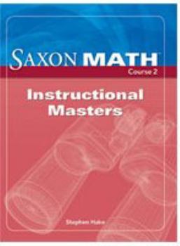 Paperback Saxon Math Course 2: Instructional Masters Book