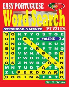 Paperback EASY PORTUGUESE Word Search Puzzles. Vol. 3 [Portuguese] Book