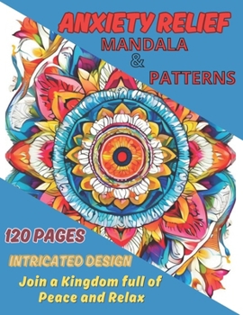 Paperback Anxiety Relief Mandala & Patterns Book