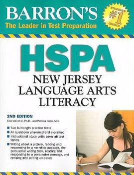 Paperback Barron's Hspa New Jersey Language Arts Literacy Book