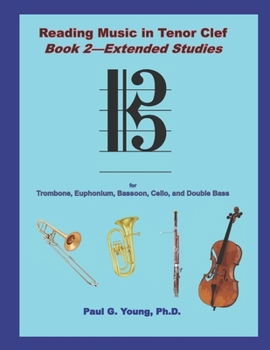 Paperback Reading Music in Tenor Clef: Book 2 - Extended Studies Book