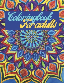 ADULT COLORING BOOK It consists of 100 pages of flowers of different shapes