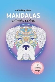 Coloring page. Mandala animals series: Coloring book for adults and children. Mandala for kids