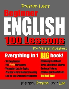 Paperback Preston Lee's Beginner English 100 Lessons for Persian Speakers Book