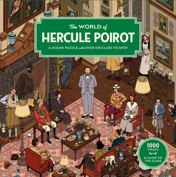 Hardcover The World of Hercule Poirot 1000 Piece Puzzle: A 1000-Piece Jigsaw Puzzle Book