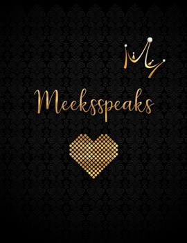Paperback Meeksspeaks: Black Personalized Lined Journal with Inspirational Quotes Book