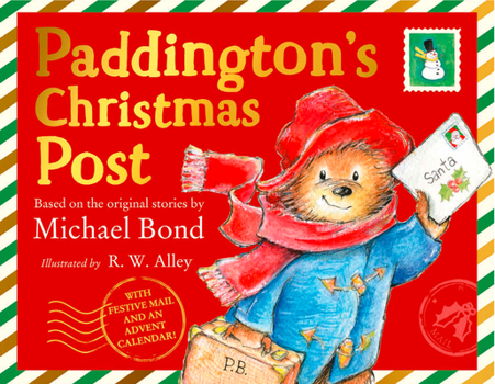 Hardcover Paddington's Christmas Post Book