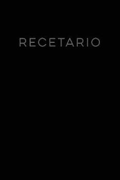 Paperback Recetario: Libreta a rayas pequeña, libro de recetas para escribir en blanco. Regalo original perfecto para mujer, hombre. Para c Book