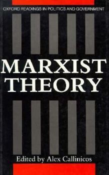 Paperback Marxist Theory (Oxford Readings in Politics and Government) Book
