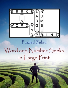 Paperback Word and Number Seeks in Large Print Book