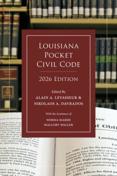 Paperback Louisiana Pocket Civil Code, 2026 Edition Book