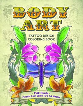 Paperback Body Art: A Tattoo Design Coloring Book