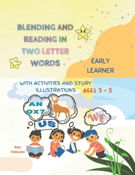 Paperback Blending and Reading in Two Letter Words: Early Learner Story and Activity Book