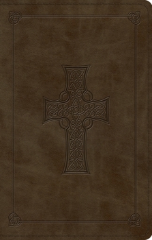 Imitation Leather ESV Large Print Value Thinline Bible (Trutone, Olive, Celtic Cross Design) Book