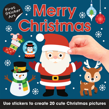 Paperback First Sticker Art: Merry Christmas Book