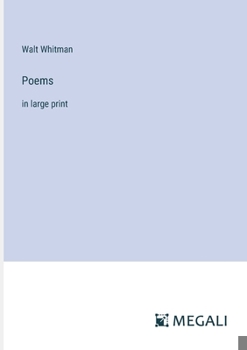 Paperback Poems: in large print Book