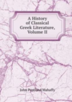 Paperback A History of Classical Greek Literature Book