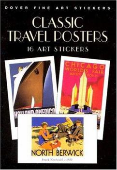 Paperback Classic Travel Posters: 16 Art Stickers (Dover Art Stickers) Book