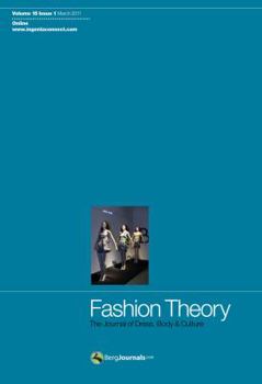 Paperback Fashion Theory, Volume 15, Issue 1: The Journal of Dress, Body & Culture Book