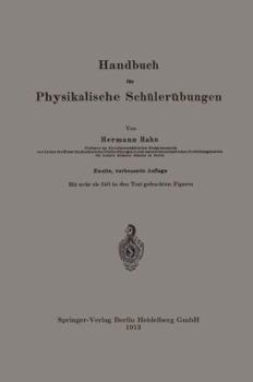 Paperback Handbuch Für Physikalische Schülerübungen [German] Book