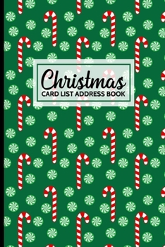 Paperback Christmas Card List Address Book: A 6 Year Address Record Book