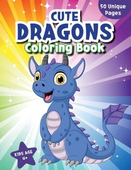 Paperback Cute Dragons Coloring Book