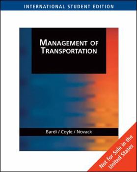 Paperback Management of Transportation Book