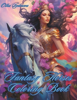 Paperback Fantasy Horses Coloring Book